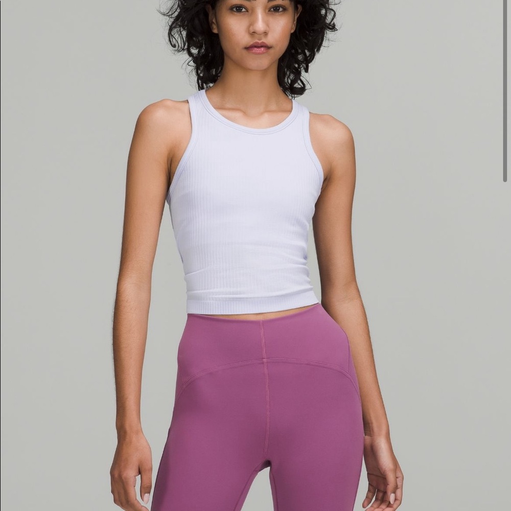 Ebb to street cropped racerback tank top